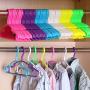 Kaptin Pack of 36 Children Baby Kids Nursery Hangers Nonslip Baby Coat Hangers Small Clothes Hangers for Kids Children Clothes (Purple)