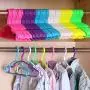 Kaptin Pack of 36 Children Baby Kids Nursery Hangers Nonslip Baby Coat Hangers Small Clothes Hangers for Kids Children Clothes (Purple) Kaptin Pack of 36 Children Baby Kids Nursery Hangers Nonslip Baby Coat Hangers Small Clothes Hangers for Kids Children Clothes (Purple)