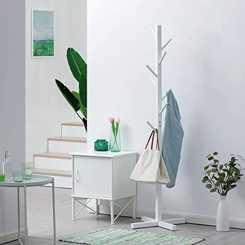 Wall CR Coat Racks Coat Rack Floor Hangers Bedroom Solid Wood Hangers Living Room Clothes Hanger (Color : D)