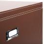 G.U.S. Decorative Office File and Portable Storage Boxes for Hanging Folders Letter Or Legal, Brown