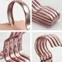 AOOSY Durable Metal Hangers, 20 Pack Lightweight Aluminum Non-Slip Clothes Hangers Space Saving Standard Hangers for Coats Jackets Pants Suit Dress(Rose Gold)