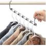 10pcs Magic Clothes Hanger Hanging Chain Metal Cloth Closet Hanger Shirts Tidy Save Space Organizer Hangers for Clothes