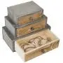 MyGift 3-Drawer Rustic Wood Office Storage Organizer MyGift 3-Drawer Rustic Wood Office Storage Organizer
