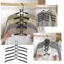 lliang Hangers 5 in 1 Multi-Layer Clothes Hangers Space-Saving Multiple Non-Slip Hanger for Wardrobe lliang Hangers 5 in 1 Multi-Layer Clothes Hangers Space-Saving Multiple Non-Slip Hanger for Wardrobe