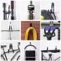 Garage Hooks,Dstper Steel Garage Storage Hooks Utility Double Hooks,Heavy Duty for Organizing Power Tools, Ladders, Bulk Items, Bikes, Ropes etc (10 Pack, Bright Black)