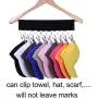 LEVOSHUA Towel Bar Hanger, 10 Towel Clip Holder, Towel Rack Towel Storage Organizer for Closet - Change Your Clothes Hanger to A Towel Hanger LEVOSHUA Towel Bar Hanger, 10 Towel Clip Holder, Towel Rack Towel Storage Organizer for Closet - Change Your Clothes Hanger to A Towel Hanger