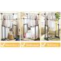 PNPGlobal Double Rail Rolling Garment Rack Adjustable Clothes Drying Hanger Laundry Rack