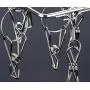 Hltd Clips Drip Hanger Laundry Drying Rack Clothes Hanger Stainless Steel Laundry Clothespins Windproof Pegs Hook for Drying,Socks,Underwear,Clothes,Towels (20 Clip)