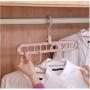 10PC Random Color Space Saver Hangers Wonder Magic Clothes Hangers Closet Organizer Hook Rack Decoration