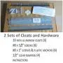 French Cleat Hanger 10 Inch - 2 Pack - Picture, Mirror, Whiteboard, Pallet or Panel Wall Mount Bracket - Z Bar Hanger Supports 50 lbs