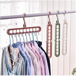 10pcs Random Color Clothes Coat Hanger Organizer Multi-Port Support Baby Clothes Drying Racks Plastic Scarf cabide Storage Rack Hangers for Clothes