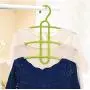 Multifunctional Creative Fishbone Anti-Skid Multi Layers Clothes Hanger Plastic Scarf Clothes Hangers Hangers Storage Racks 5pcs Random Color