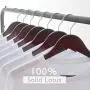 StorageWorks 20-Pack High Grade Solid Wooden Suit Hangers, Men Women Hangers for Shelves Office, Retro Finish StorageWorks 20-Pack High Grade Solid Wooden Suit Hangers, Men Women Hangers for Shelves Office, Retro Finish