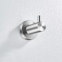 Marmolux Acc Towel Hook Brushed Nickel Bathroom Single Coat Robe Hooks Bath Kitchen Small Hand Towel Holder Hat Door Hanger Rack Wall Mount Bathroom Hardware Set Stainless Steel Satin Finished