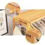 Zhangmeiren Coat Rack Removable Solid Wood Hanger Floor-Standing Bedroom Clothes Rack Multi-Function Rack (Color : B)