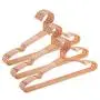 10PC Random Color Children Rose Gold Metal Clothes Decoration Shirts Hanger with Notches, Cute Small Strong Coats Hanger for Kids