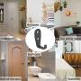 uxcell Wall Hooks Metal Wall Mounted L Type Scarf Coat Prong Robe Hooks Clothes Hanger Holder Storage w Screws