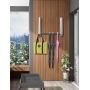 LECDDL Retractable Clothes Racks - Laundry Hangers Wall Mount - Wall Mounted Folding Clothes Hanger Drying Rack - Waterproof Indoor Outdoor Wall Mounted Clothes Hanger, 2 Racks with Rod