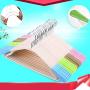 KIPB 10 pcs Adult Plastic Clothes Hangers Non-Slip No Trace Drying Rack Clothes Hanger for Sweaters Dress Shirts (Random Color)