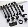 KNV Hook Wall Coat Hooks Hat Clothes Hanger,LDS-B Black Furniture Hardware Aluminium Alloy