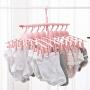 HJYPYJ Magic Hanger,Multifunction Folding Hanger,No Glitches PP Space-Saving Organizer Hanger Rotate/Pink / 52x42x25cm