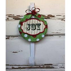 AGD Christmas Decor - Designer JOY Bulb Wreath Door Hanger