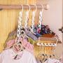 osierr6 Plastic Wonder Magic Clothes Closet Hangers Clothing Organizer, Strong Wardrobe Space Saving Saver Hangers for Clothes Coat, 26.5x11.3cm/10.4x4.4in(White)