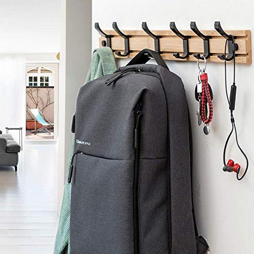 DRWXLPD Nordic Wood Coat Rack Clothes Hangers Key Holder Simple Hook Wall Shelf Bedroom Furniture Home Decorative-in Coat Racks from Furniture, a