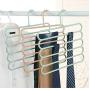 10pcs Random Color 5-Layer Clothes Hanger Drying Racks Multi-Functional Innovative Hanger Multi-Storey Scarf Racks Anti-Slip Pants Folder