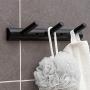 GGYDD Modern Wall Mounted Coat Rack, Wood Entryway Hanger Hook Rack with Strong Adhesiveness for Hats,Jacket,Clothes,Towels-Black 30cm(12inch) GGYDD Modern Wall Mounted Coat Rack, Wood Entryway Hanger Hook Rack with Strong Adhesiveness for Hats,Jacket,Clothes,Towels-Black 30cm(12inch)