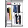 Heavens Tvcz Garment Rack Closet Steel Organizer Home Shelf Portable Clothes Hanger 48&quotx18&quotx71" for Hang Clothes Store Sweaters, Hats, Gloves, Purses Shoes Even Totes.