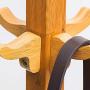 KTOL Modern Bamboo Coat Hall Tree Free Standing, Stable Coat Rack 12 Hooks Floor Clothes Storage Shelves Coat hat Holder for Entryway Hat Hanger-Wood Color 70.9in