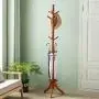 ZHHL Coat Racks，Solid Wood Floor-Standing Clothes Stand Hangers Hat Holder Standing 9 Hooks Corner Hanger Umbrella Stand 183 45Cm (Color : B)