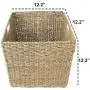Made Terra 12x12 Inch Seagrass Wicker Storage Cube Basket Bin, Foldable Closet Organizer Shelf Cabinet Bookcase Boxes Containers (2 Pack) Made Terra 12x12 Inch Seagrass Wicker Storage Cube Basket Bin, Foldable Closet Organizer Shelf Cabinet Bookcase Boxes Containers (2 Pack)