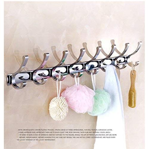 Coat Robe Hat Clothes Wall Mount Hook Heavy Duty Hanger Towel Rack，Decorative Hooks，Row Hook (Size : Eight)