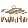 Ayygift SET OF 2 Durable Foldable Wooden Airer Laundry Rack Clothes Sock Hanger 16 Clips Clamps Ayygift SET OF 2 Durable Foldable Wooden Airer Laundry Rack Clothes Sock Hanger 16 Clips Clamps