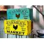 DNS Storage Boxes with Covers Tin Metal Stackable Decorative Craft Photos Keepsake Farmers Market Chicken Theme (Set of 2) DNS Storage Boxes with Covers Tin Metal Stackable Decorative Craft Photos Keepsake Farmers Market Chicken Theme (Set of 2)