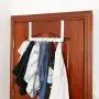 WEBI Over The Door Hook Door Hanger,Over The Door Towel Rack with 6 Coat Hooks for Hanging,Door Coat Hanger Over Door Coat Rack for Towels,Clothes,Back of Bathroom,White