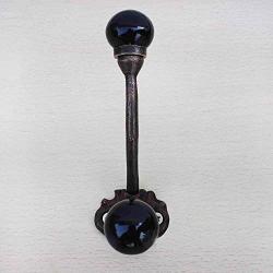 Indianshelf Handmade 1 Artistic Vintage Black Iron Solid Clothes Hooks Hangers/Utlility Hooks