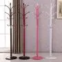 ZHHL Coat Rack， Simple Modern Living Room Wrought Iron Coat Rack Freestanding Clothes Modern Hanger Creative Bedroom Hanger (Color : Pink)