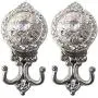 uxcell Curtain Tieback Hook Zinc Alloy Tassel Curtain Holder Window Holdback Wall Hooks Clothes Hanger, Set of 2, SilverTone uxcell Curtain Tieback Hook Zinc Alloy Tassel Curtain Holder Window Holdback Wall Hooks Clothes Hanger, Set of 2, SilverTone