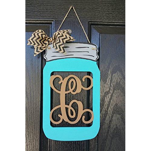 20" Monogram Mason Jar Door Hanger 20" Monogram Mason Jar Door Hanger
