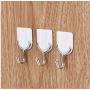 12PCS Strong Adhesive Hook Wall Door Sticky Hanger Holder Kitchen Bathroom White Hangers for Clothes