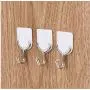 12PCS Strong Adhesive Hook Wall Door Sticky Hanger Holder Kitchen Bathroom White Hangers for Clothes 12PCS Strong Adhesive Hook Wall Door Sticky Hanger Holder Kitchen Bathroom White Hangers for Clothes