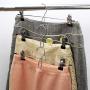 Tosnail 12 Pack Skirt Hangers Add-On Hangers Stackable Hangers Cascading Hangers Pants Hangers with Clips