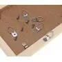 Jetovo 120 Pcs Small D Ring Picture Hangers Frame Hanging Hangers Single Hole with Screws for Picture Painting Frame Cross-Stitch - Silver