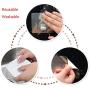 Inchant Toilet Paper Roll Holder Self Adhesive, Wall Mount, No Screws, No Drill, Washable, Restickable, Reusable Plastic Towel Ring with Open Half Design - Dish Cloth, Tea Towel Hanger Rack