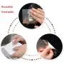 Inchant Toilet Paper Roll Holder Self Adhesive, Wall Mount, No Screws, No Drill, Washable, Restickable, Reusable Plastic Towel Ring with Open Half Design - Dish Cloth, Tea Towel Hanger Rack