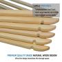 Furgle Wood Suit Clothes Hangers - Coat Jacket Dress Clothes Hangers with Smooth Finish & Non Slip Bar - 20 Pack (Natural Wood)