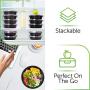 Meal Prep Containers [60 Pack] - Plastic Food Containers Meal Prep Container - Reusable Plastic Containers with Lids - Food Storage Containers with Lids Food Prep Containers Reusable Lunch Containers